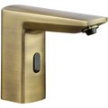 Macfaucets Touchless, Deck Mounted Bulk Soap Dispenser Modern Square, Antique Brass PYOS-22 PYOS-22AB